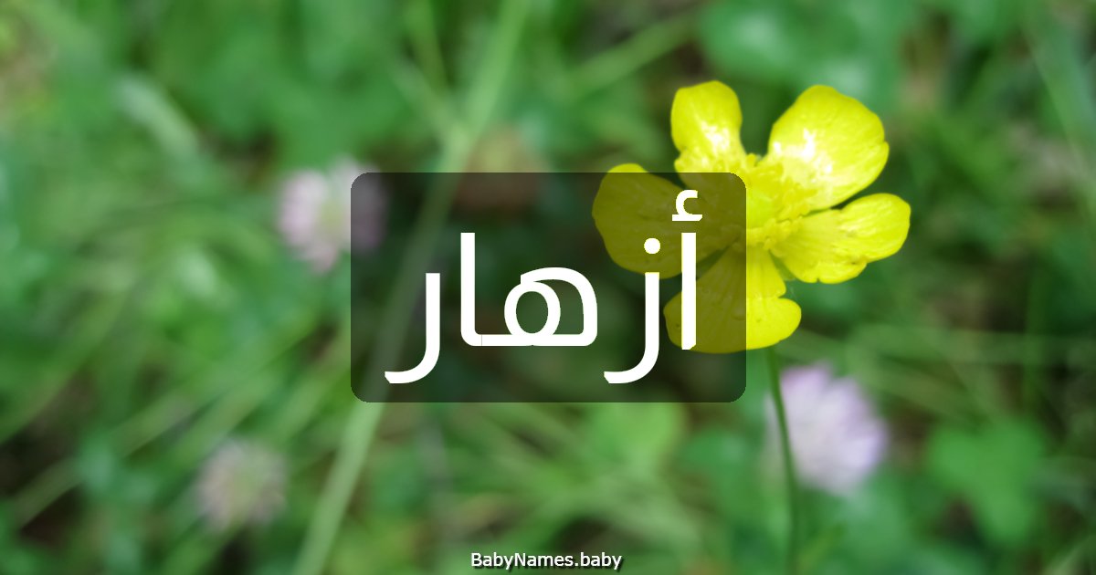 أزهار