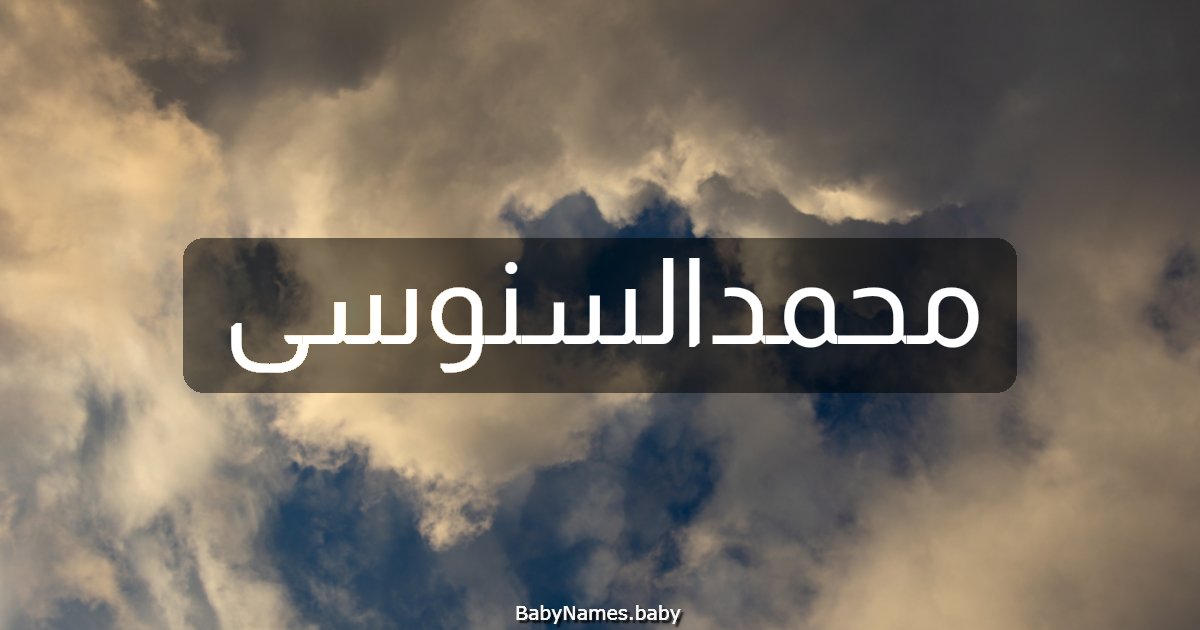 محمدالسنوسى