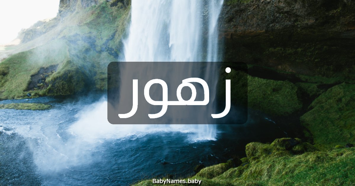 زهور