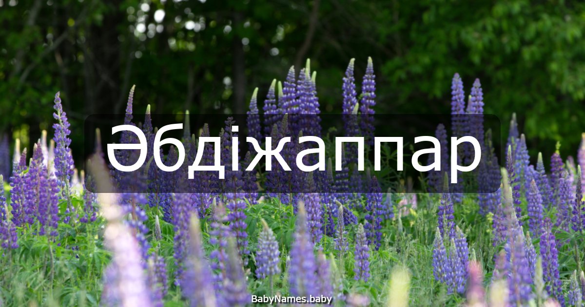 Әбдіжаппар