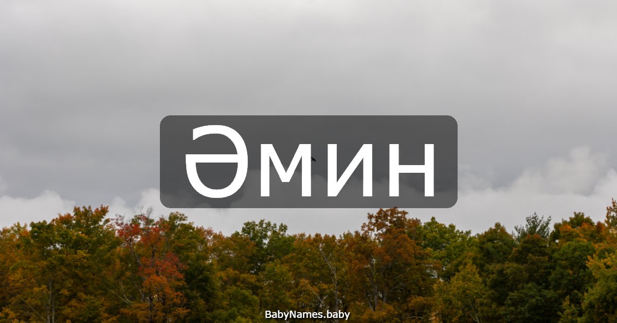 Әмин