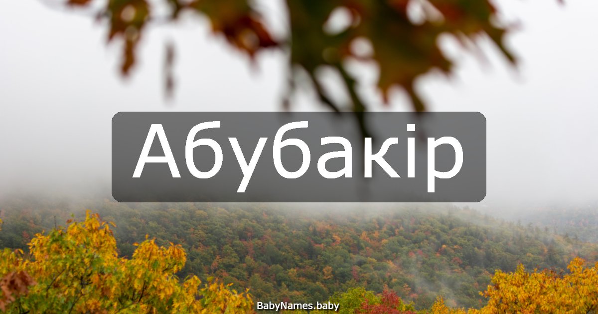 Абубакір