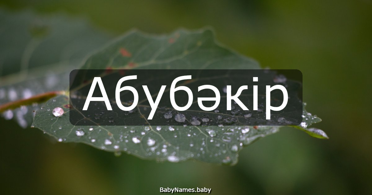 Абубәкір