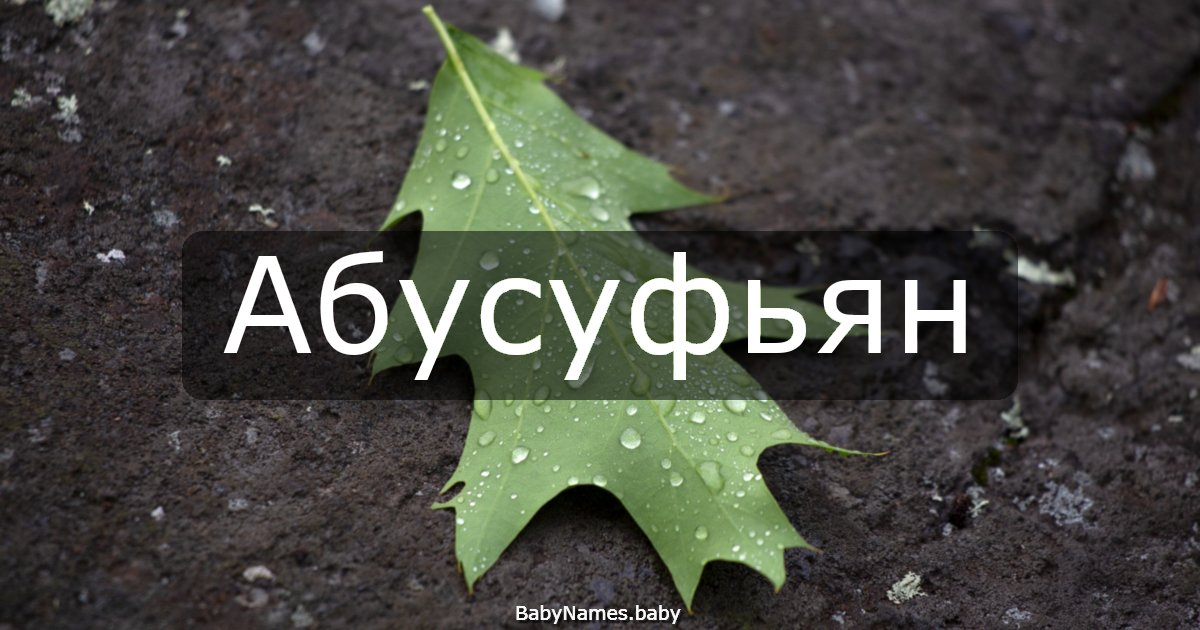 Абусуфьян