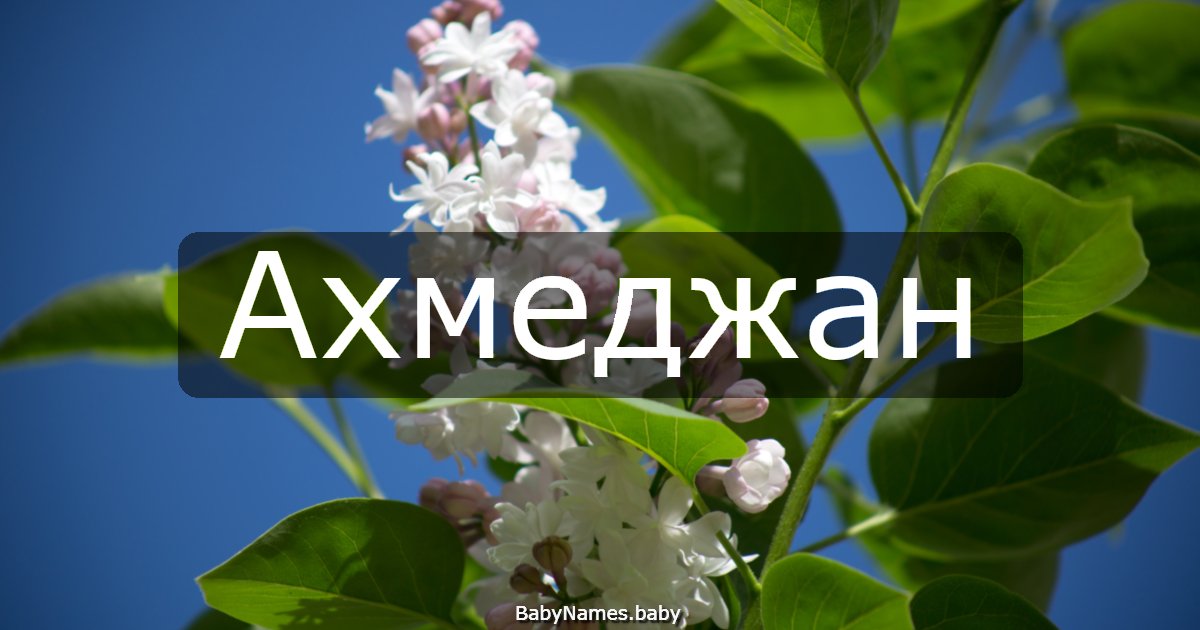 Ахмеджан