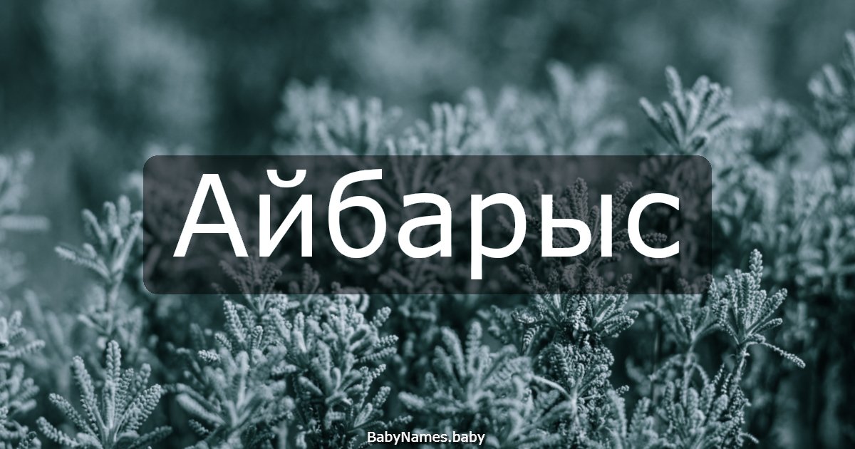 Айбарыс