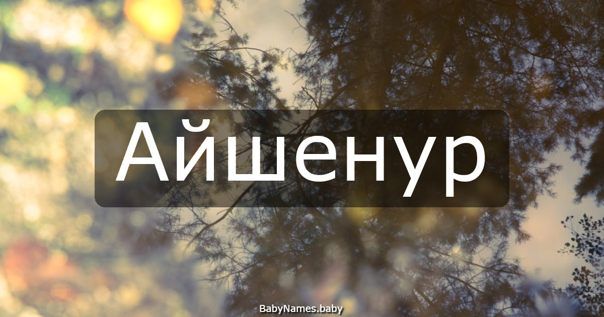 Айшенур