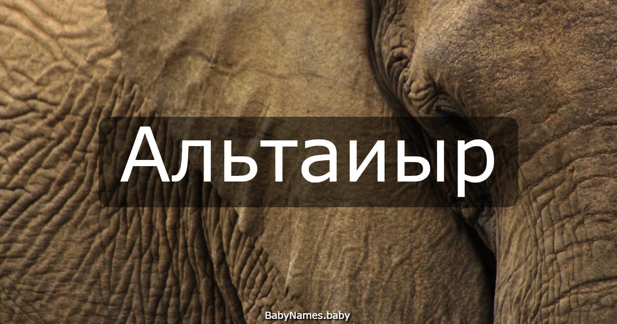 Альтаиыр