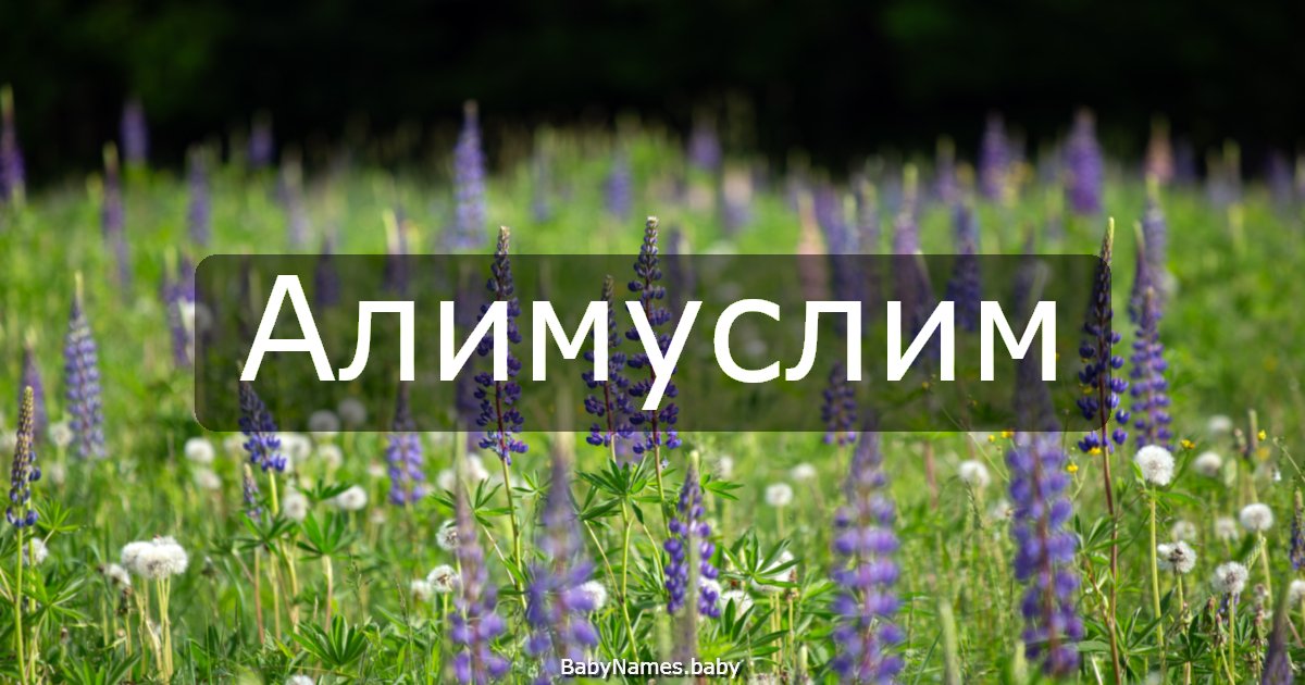 Алимуслим