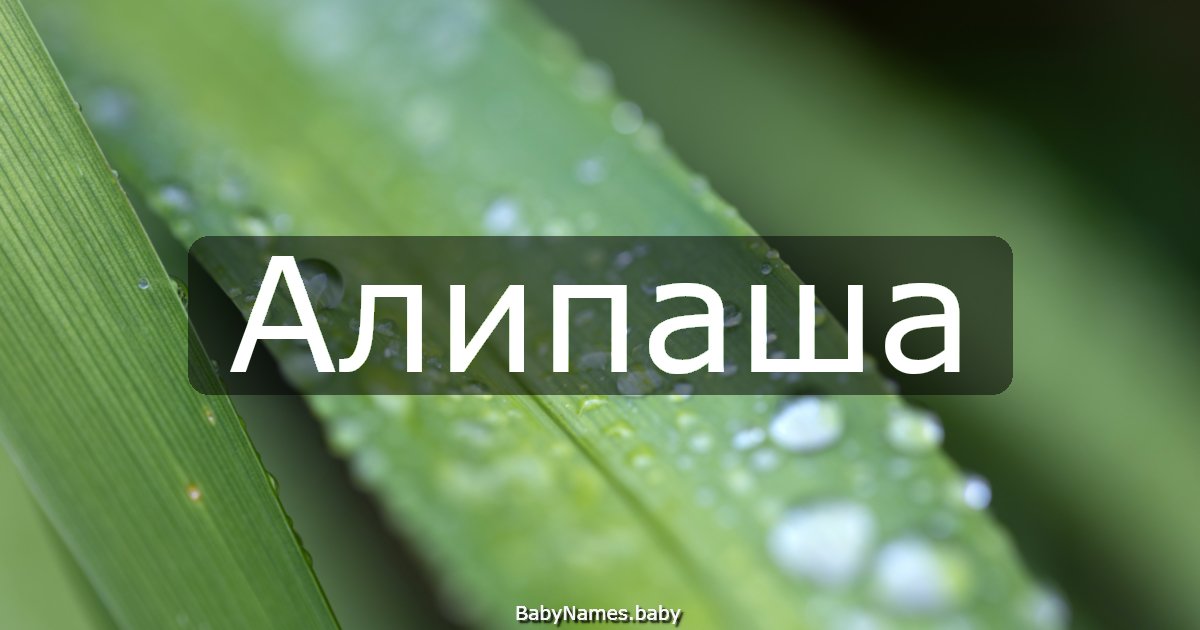 Алипаша