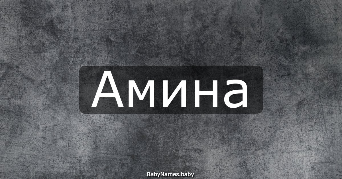 Амина