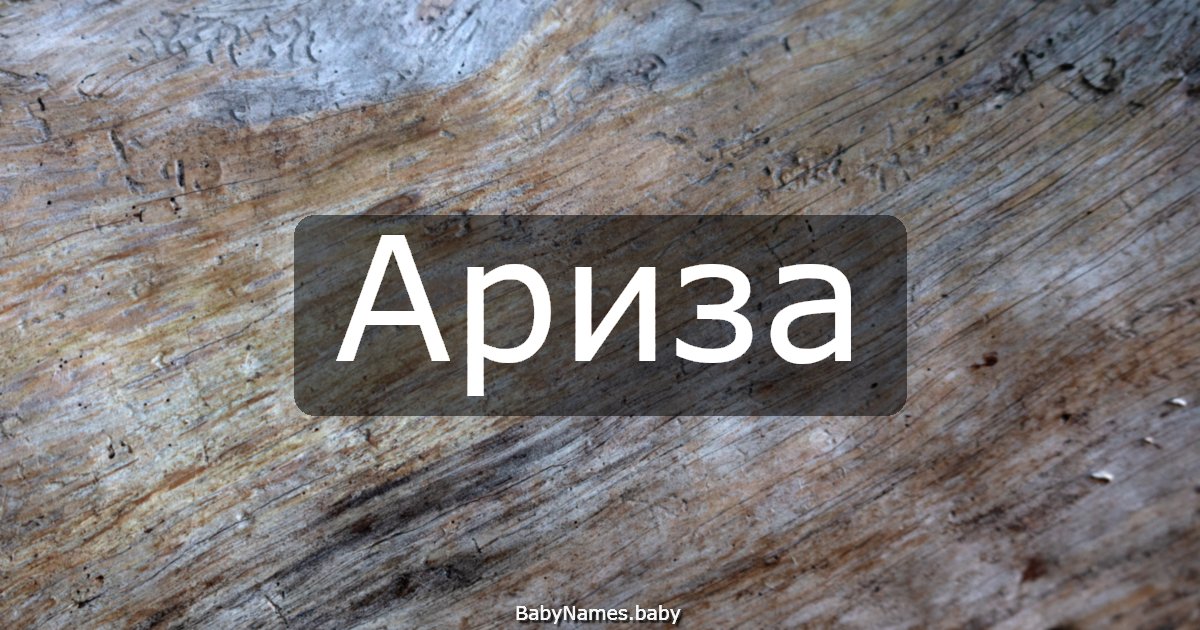 Ариза
