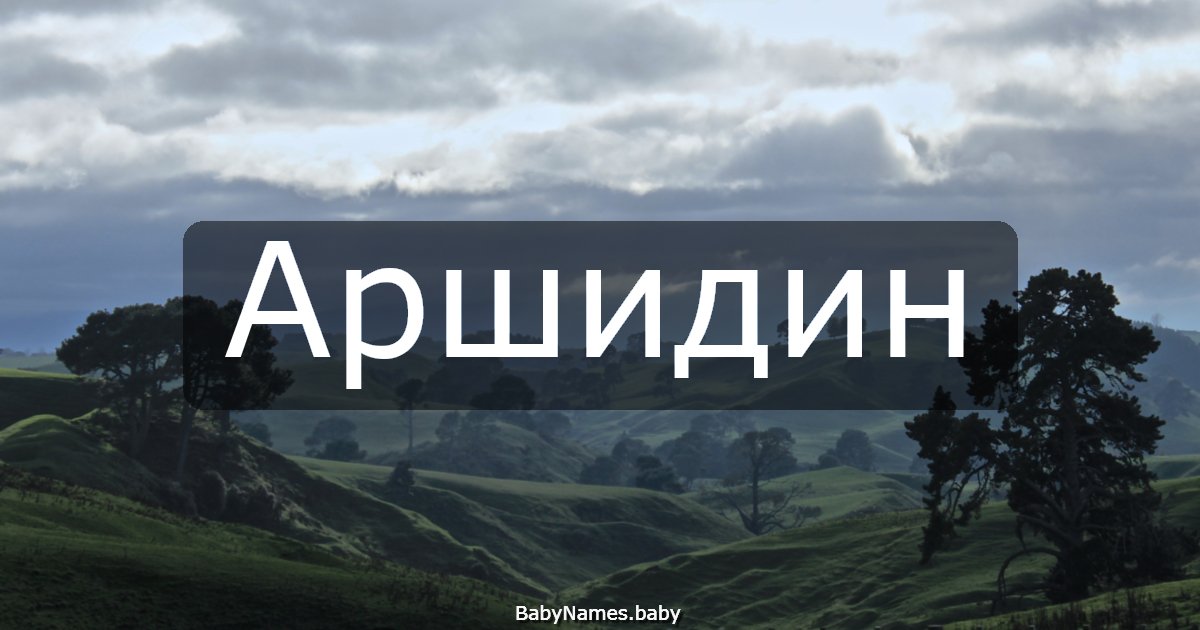 Аршидин