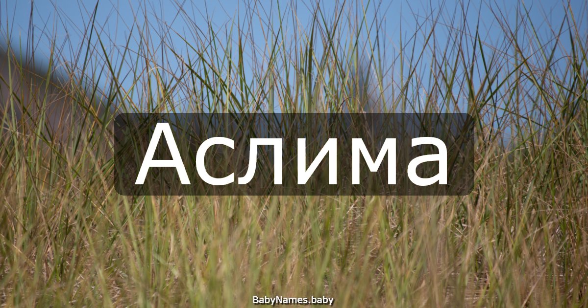 Аслима