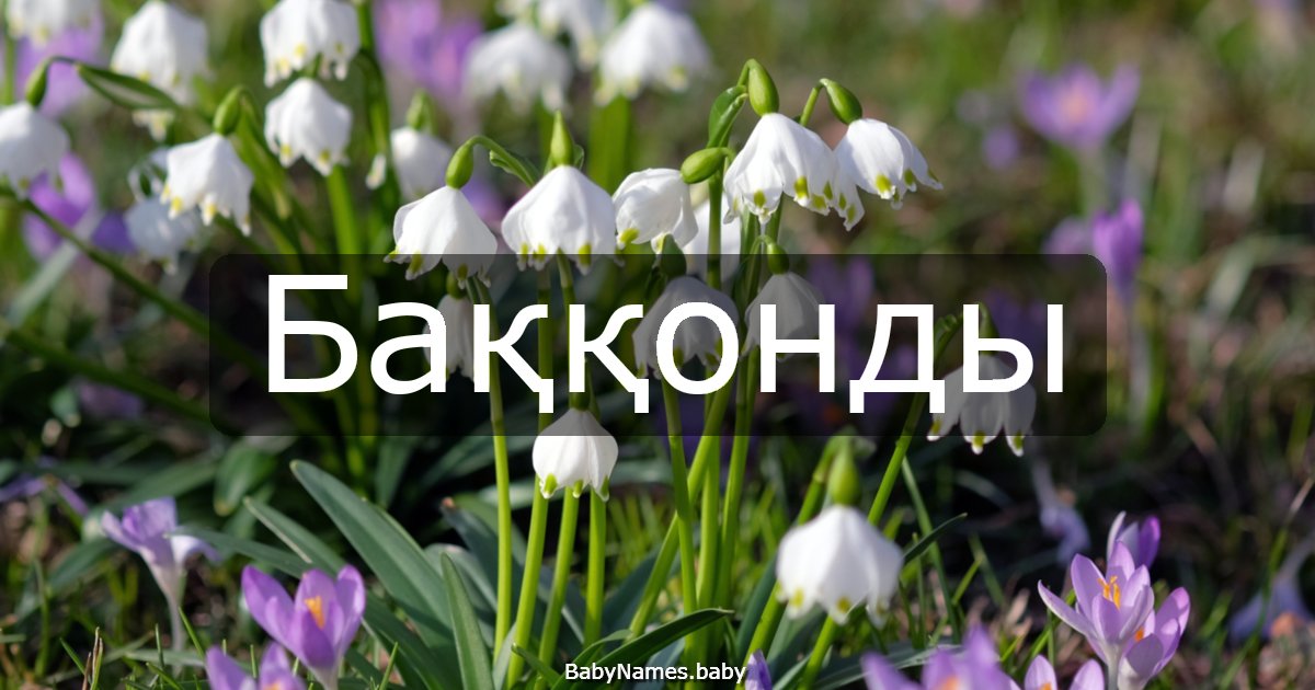 Баққонды