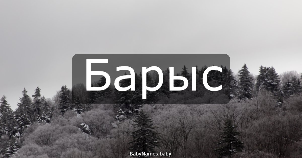 Барыс