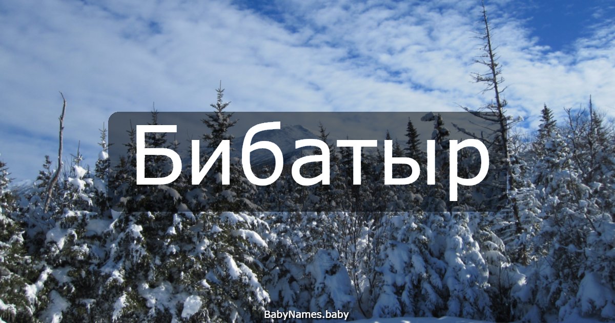 Бибатыр
