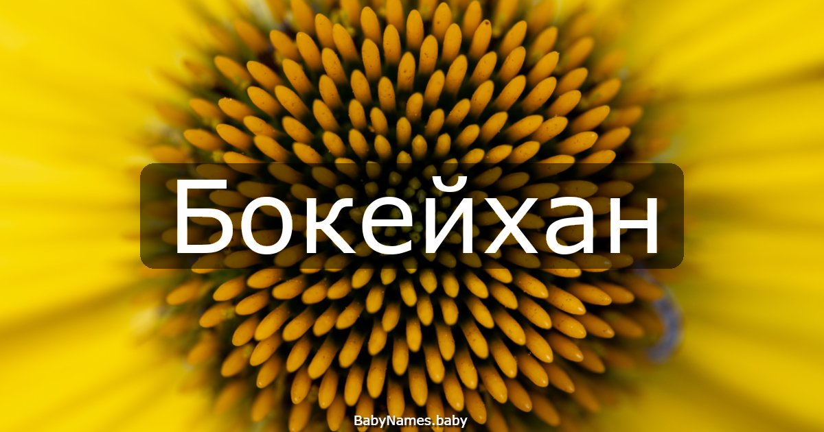Бокейхан