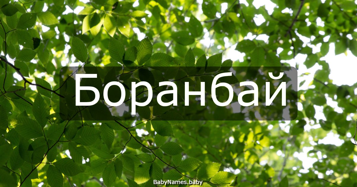Боранбай