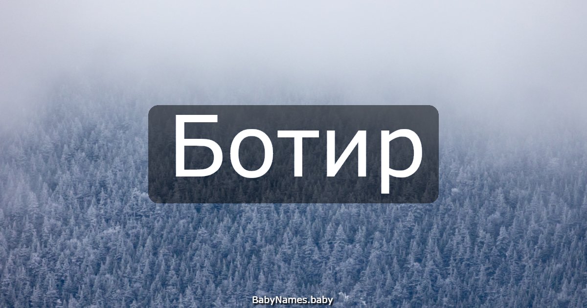 Ботир