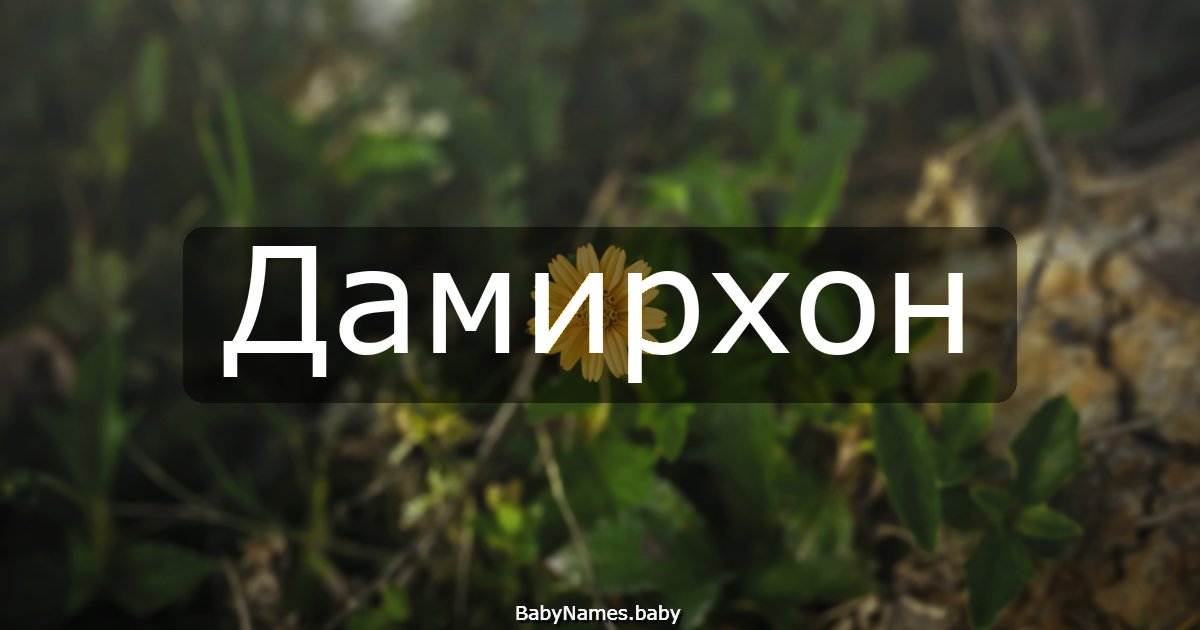 Дамирхон