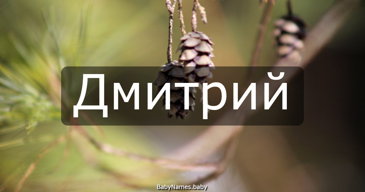 Дмитрий