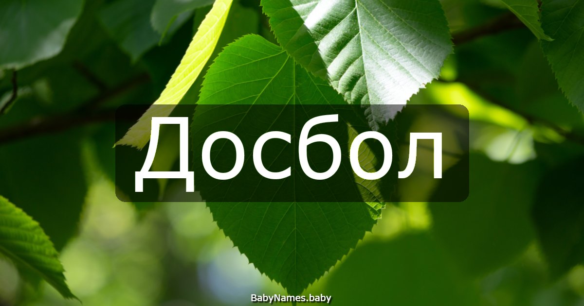 Досбол