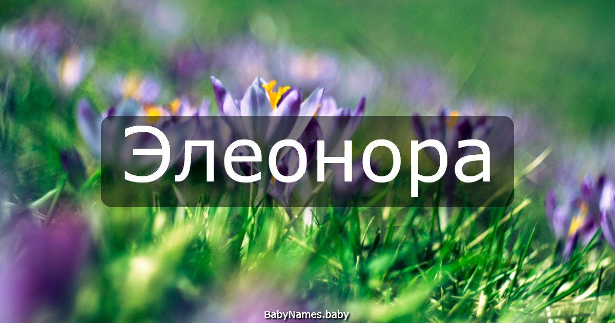 Элеонора