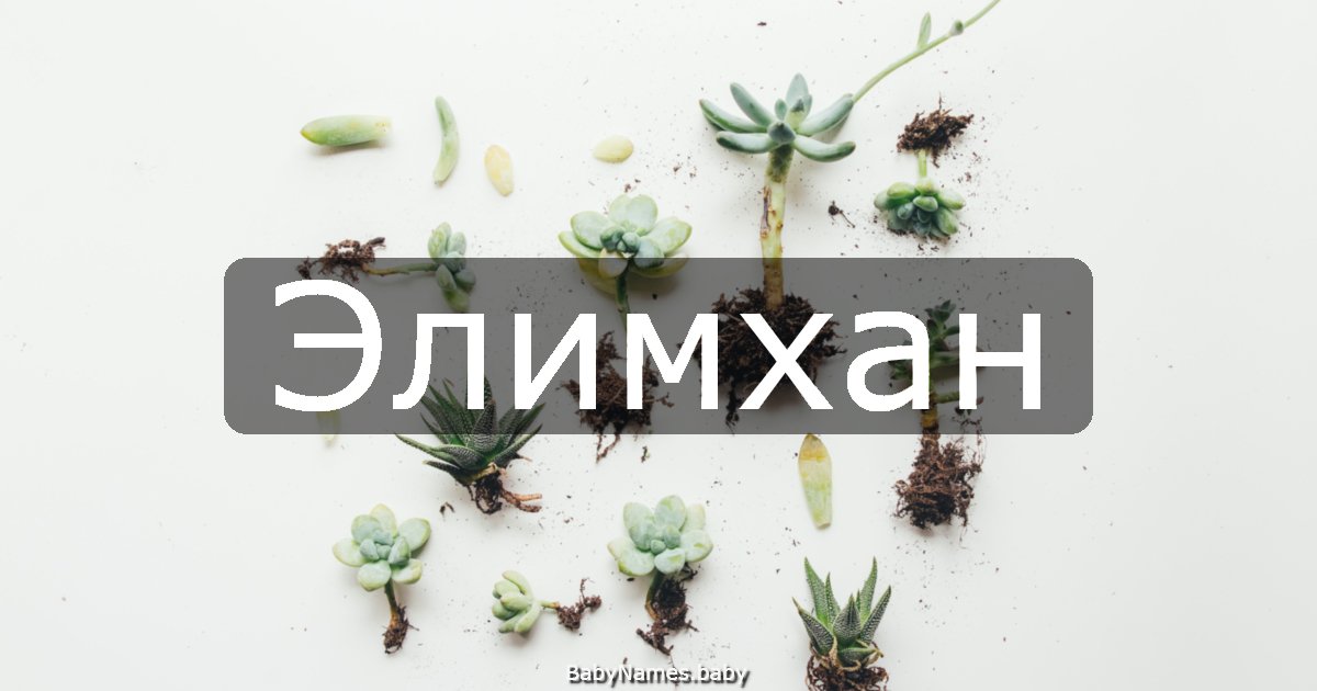 Элимхан