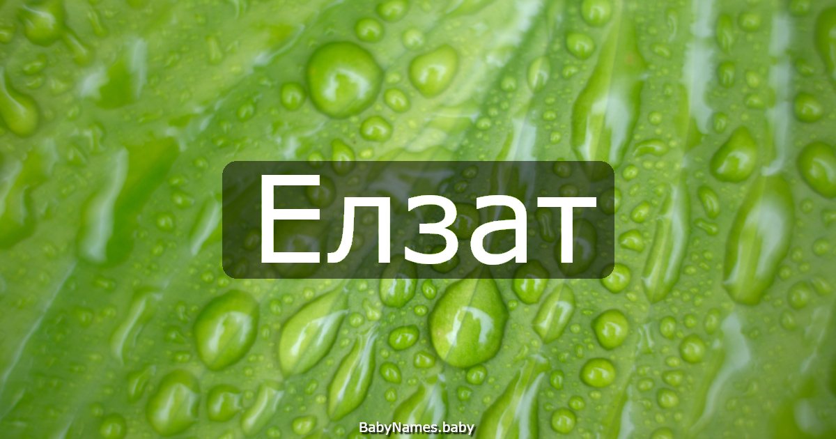 Елзат