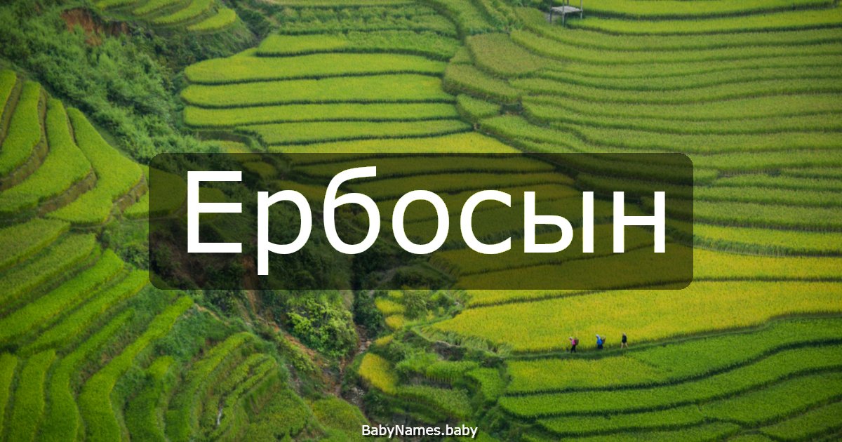 Ербосын