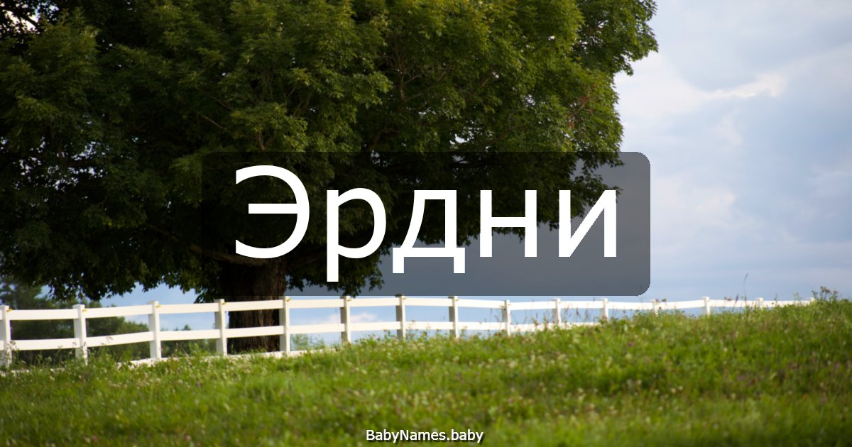 Эрдни