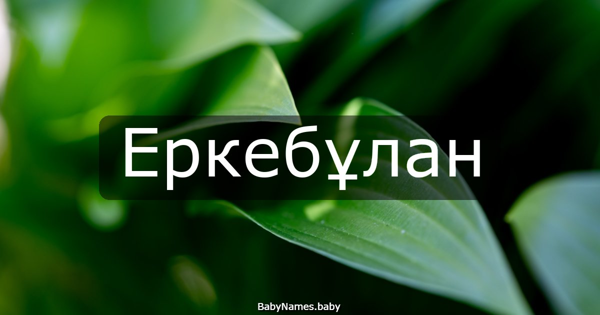 Еркебұлан