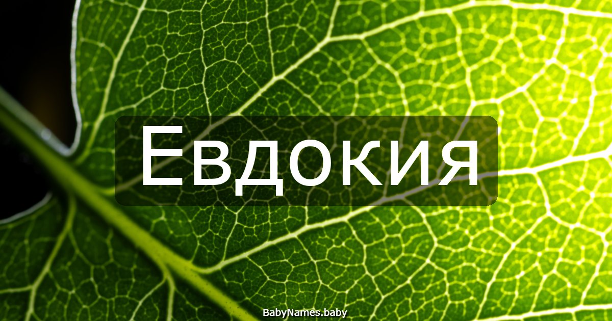 Евдокия