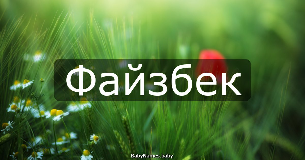Файзбек