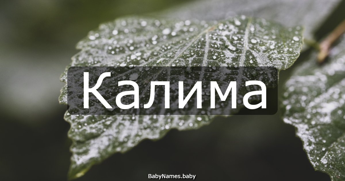 Калима