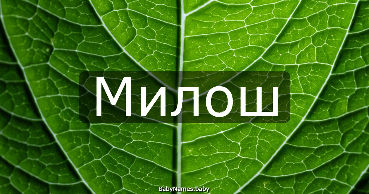 Милош
