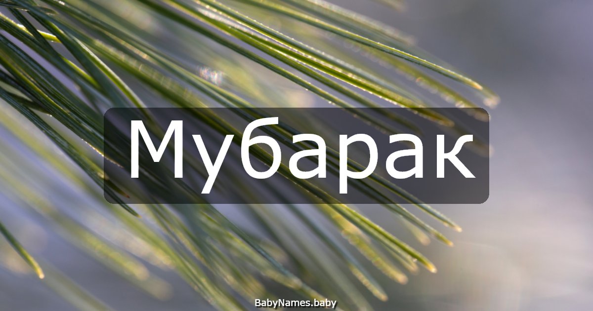 Мубарак