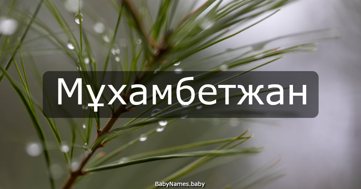 Мұхамбетжан
