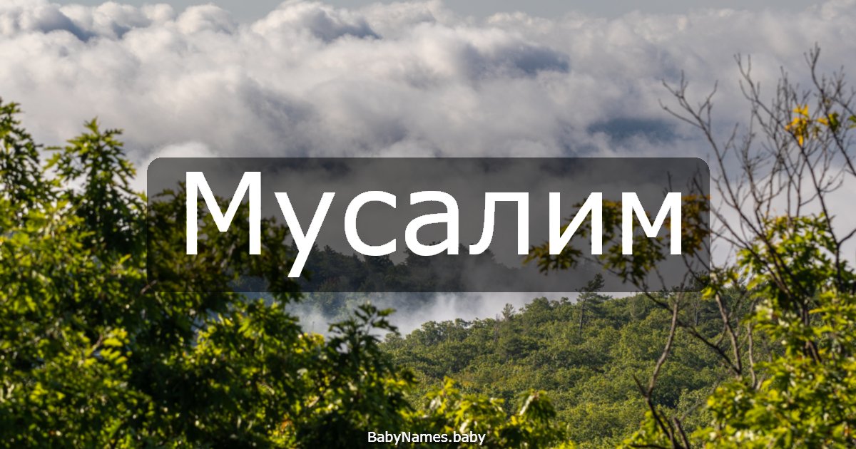 Мусалим