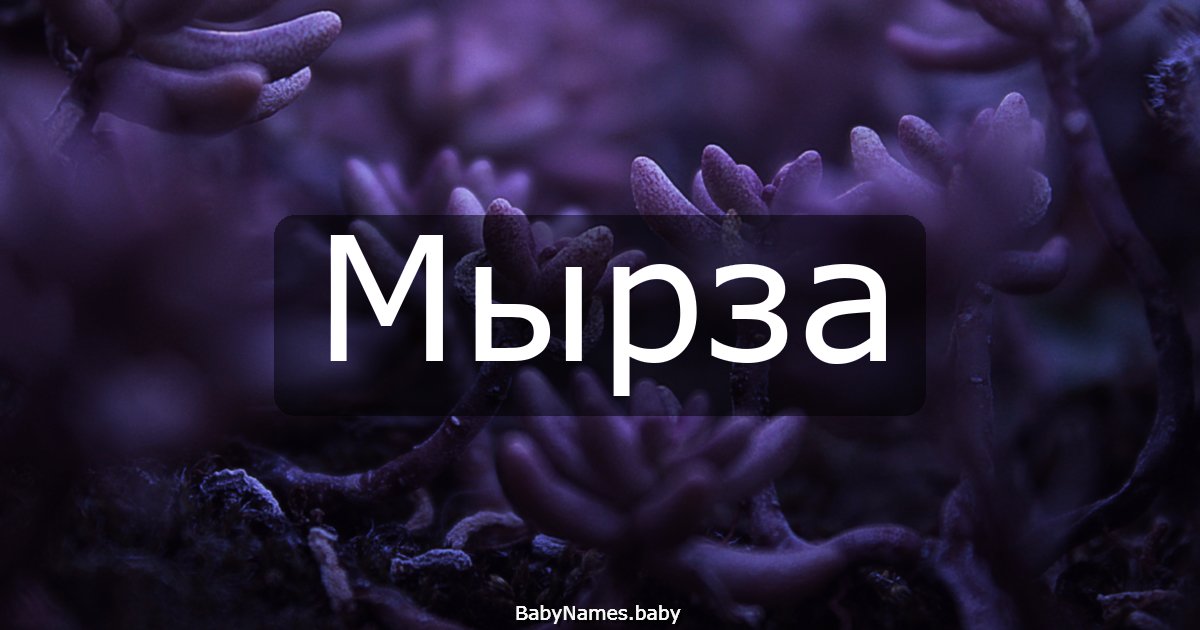 Мырза
