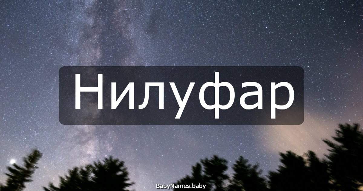 Нилуфар