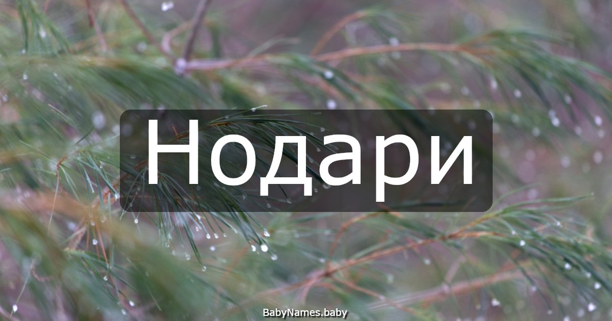 Нодари