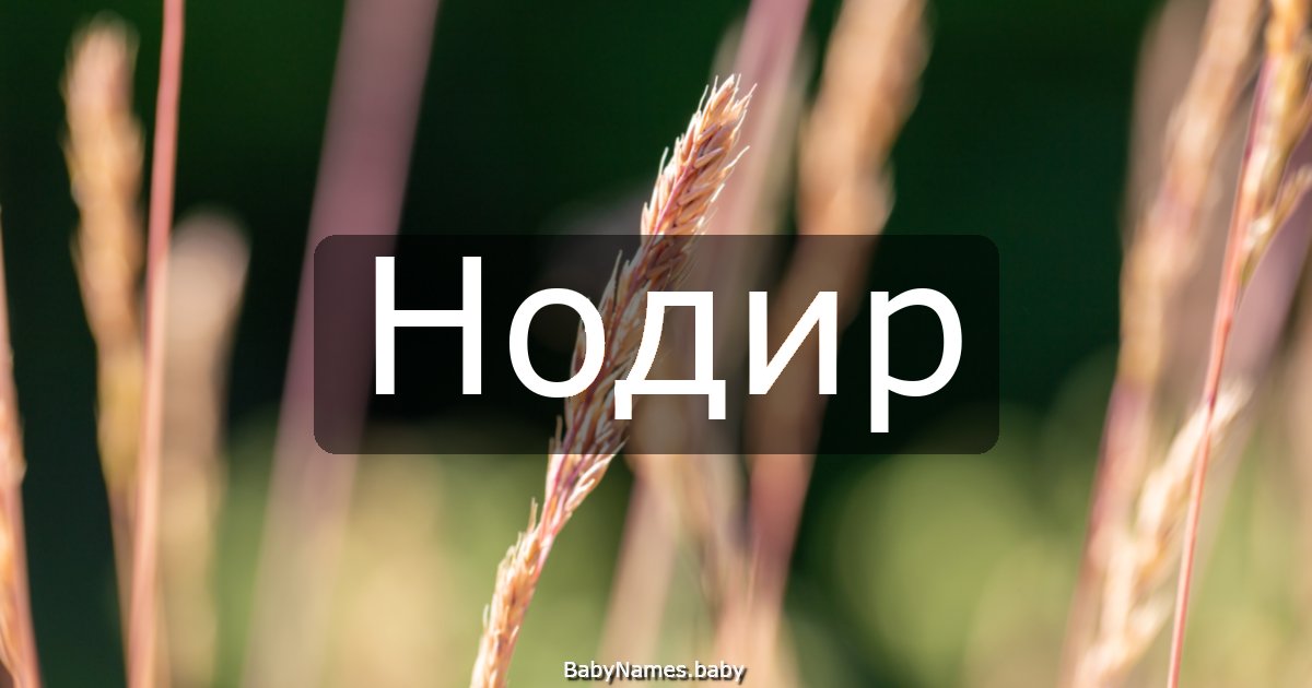 Нодир
