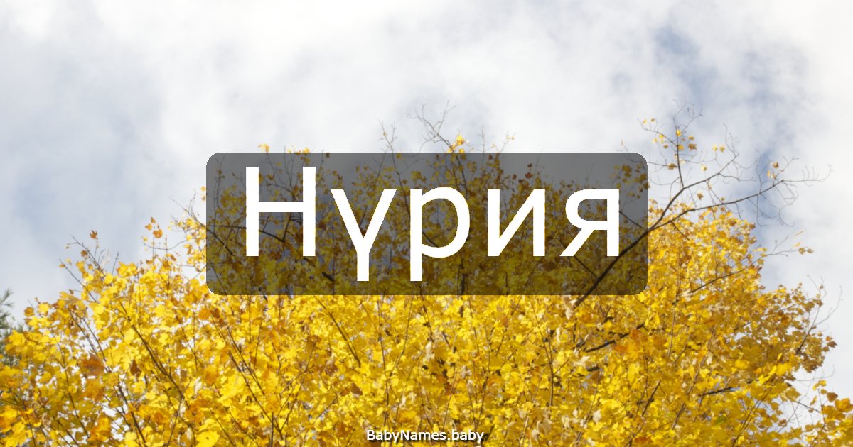 Нүрия
