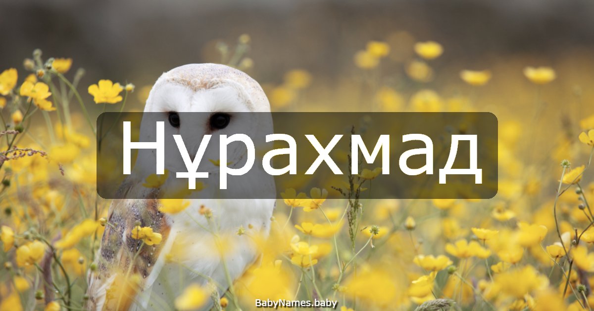 Нұрахмад