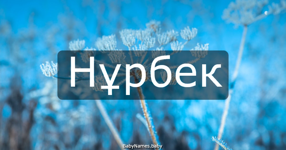 Нұрбек