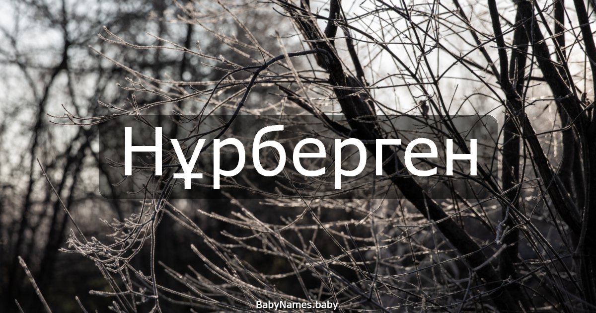 Нұрберген