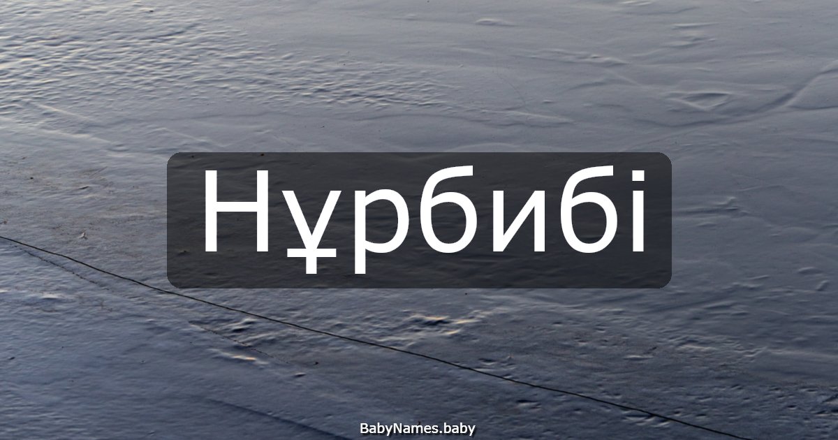 Нұрбибі