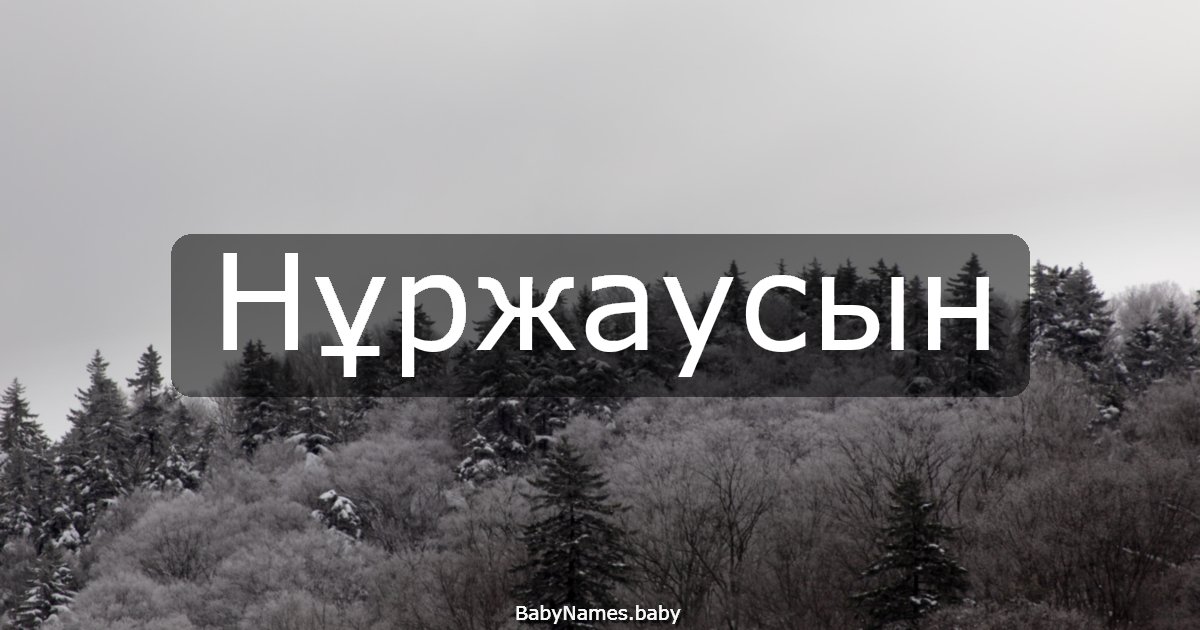 Нұржаусын